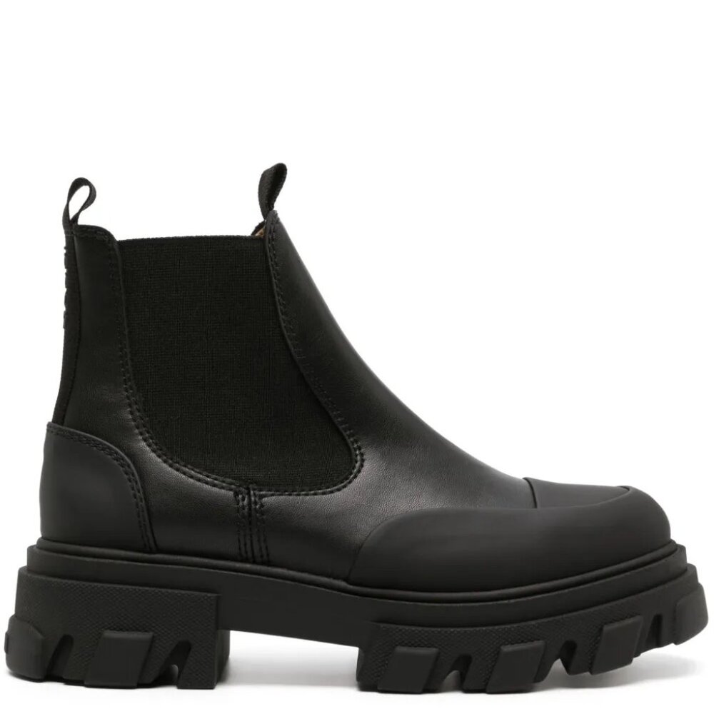 GANNI Leather Chelsea Boots